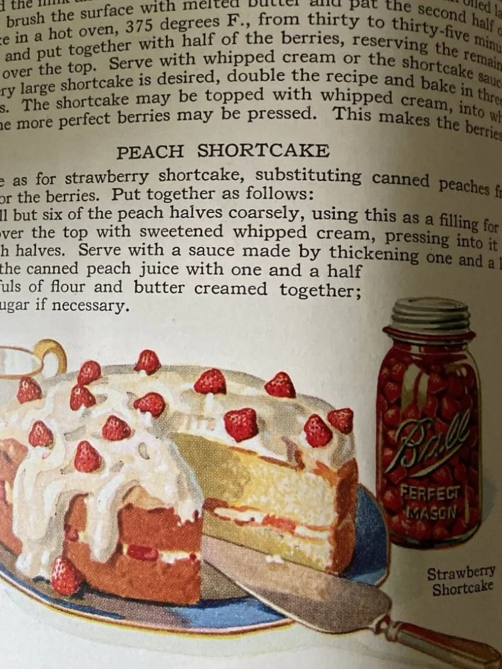 Antique 20s 1920s Ball Mason Jar Home Canning Jars recipes Canned Food Cookbook